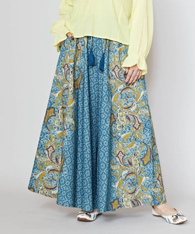 Paisly Printed Wide Leg Pants