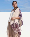 UV Protection Tribal Feather Print Scarf with Pouch