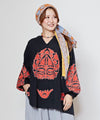 Embroidery Volume Sleeve Cotton Top