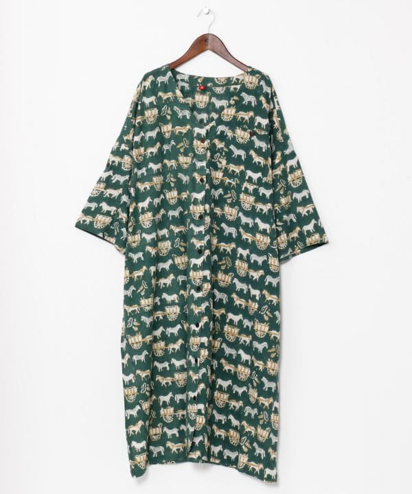 Silk Road Block Print Shirt Dress
