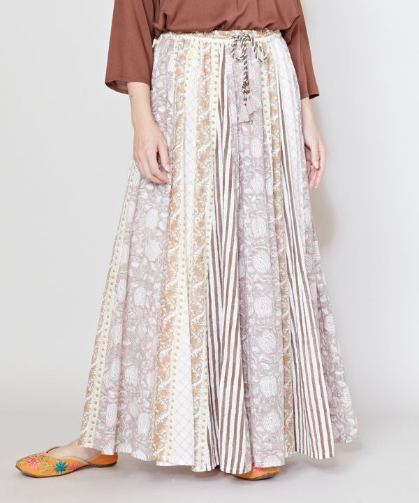 Intricate Block Print Long Skirt