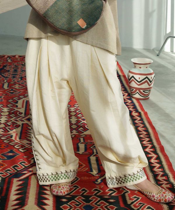 Bohemian Barrel Leg Pants