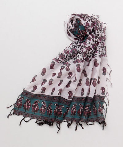 Indian Cotton Square Scarf