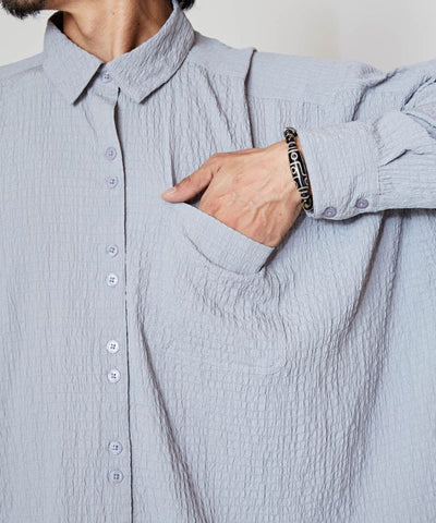 Bubble Crepe Effortless Shirt