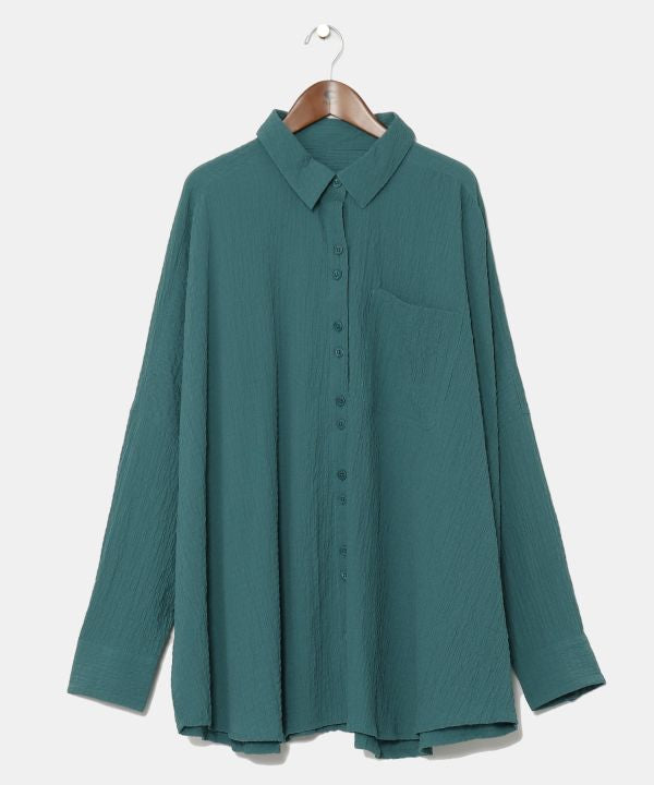 Bubble Crepe Effortless Shirt