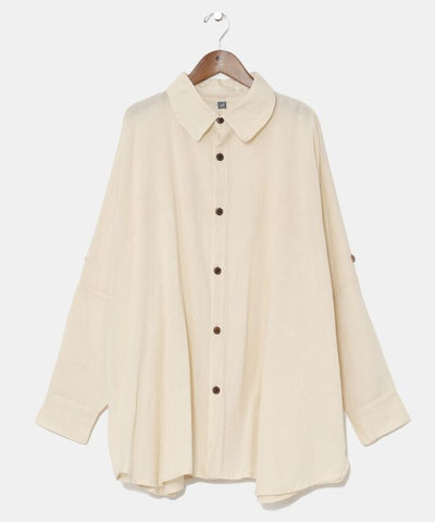 Bohemian Staple Oversized Cotton Shirt