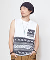 Striped Elephant Tank Top