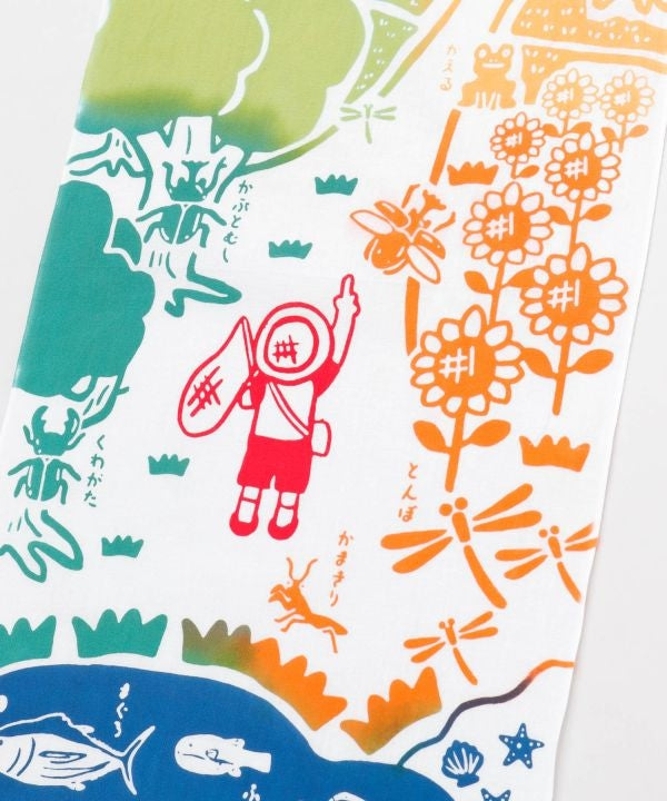 TENUGUI Towel - Summer Insects