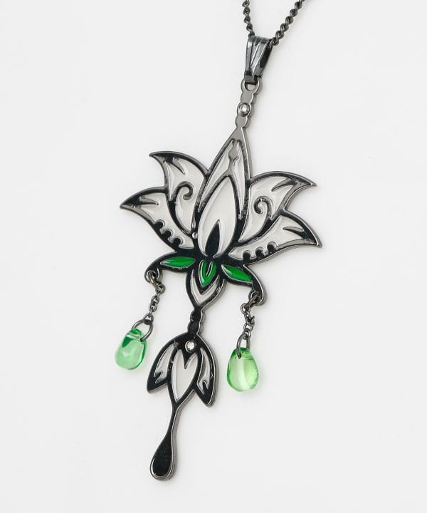 Stained Glass Style Lotus Necklace