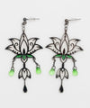 Stained Glass Style Lotus Earrings