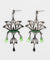 Stained Glass Style Lotus Earrings
