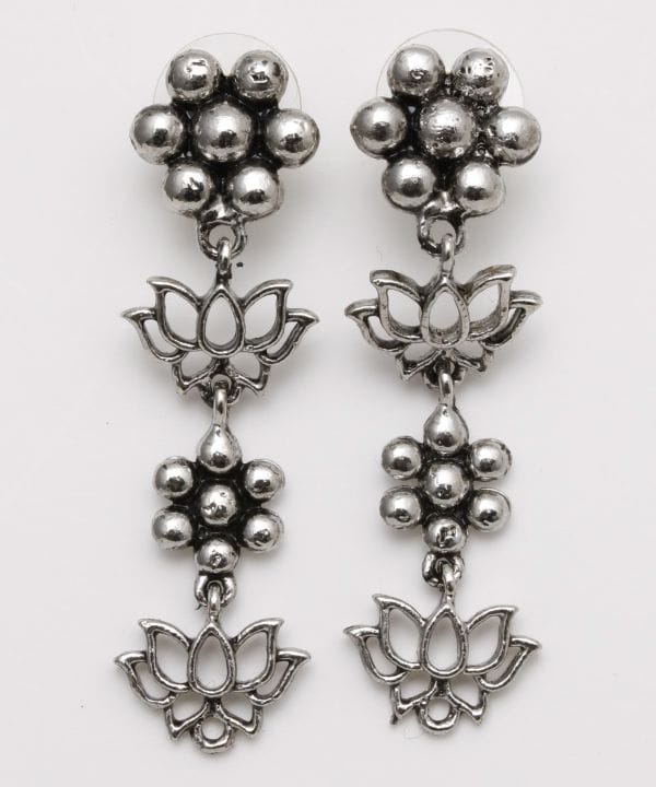 Lotus Chain Earrings