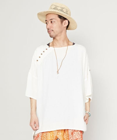 Linen Mix Oversized Unisex Top