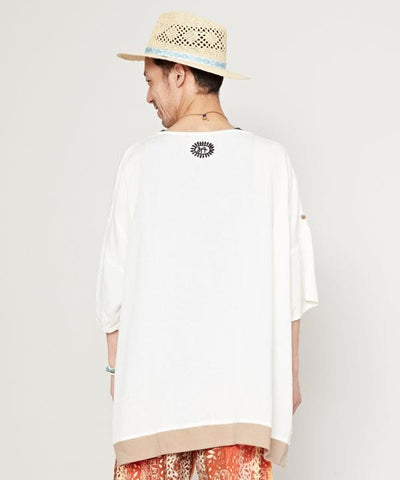 Linen Mix Oversized Unisex Top