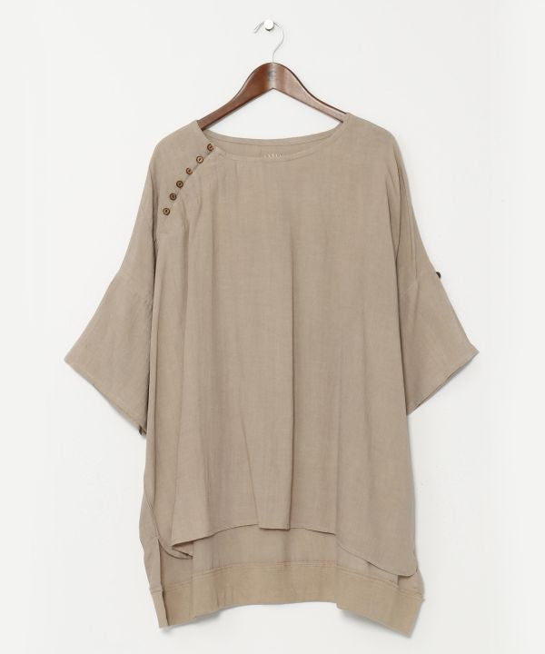 Linen Mix Oversized Unisex Top
