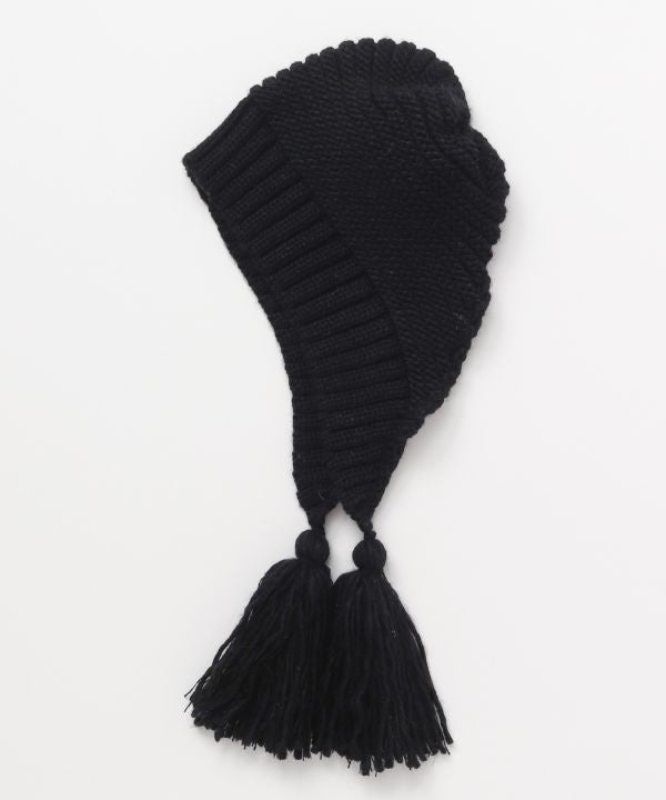 Knitted Beanie with Tassel