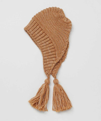 Knitted Beanie with Tassel