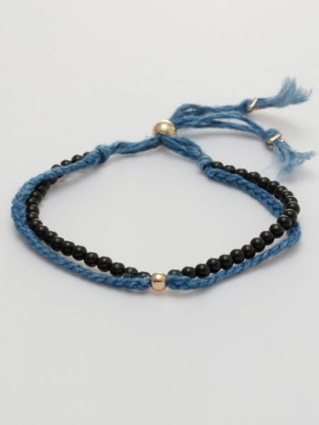 INDIGO Dye Hemp Cotton Strings Bracelet