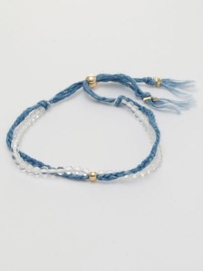 INDIGO Dye Hemp Cotton Strings Bracelet