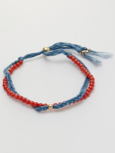 INDIGO Dye Hemp Cotton Strings Bracelet