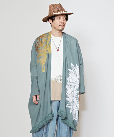 Gradient Tribal Flower KIMONO Cardigan