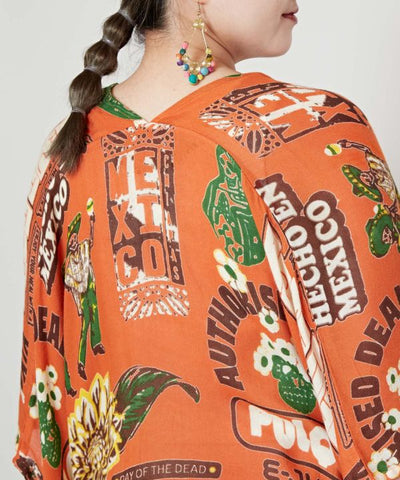 Unisex Ethnic Pattern Sheer KIMONO