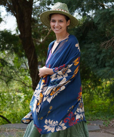 Unisex Ethnic Pattern Sheer KIMONO