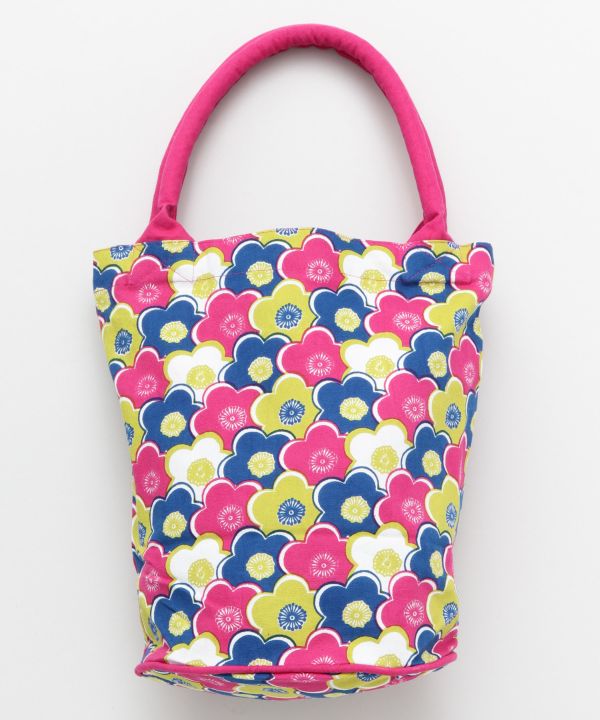 Floral Print Bucket Tote Bag