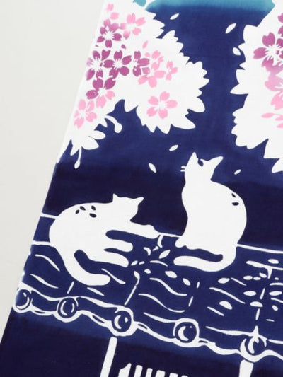 TENUGUI Towel - Sakura Cat