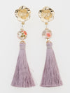 Bellflower Ball Tassel Earrings