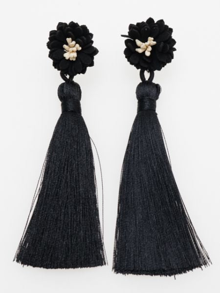 Chrysanthemum Tassel Earrings