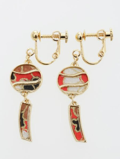 FURIN Wind Chime Clip Earrings