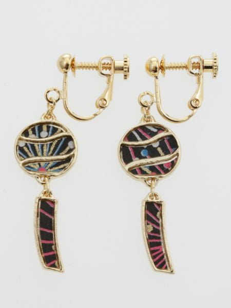 FURIN Wind Chime Clip Earrings