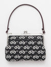 Retro Pattern HANPU GAMAGUCHI Top Handle Purse