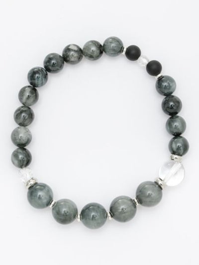 SUIJIN - 10mm White Tiger Eye Bracelet