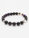 SUIJIN - 10mm Purple Tiger Eye Bracelet