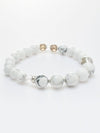 SHOUSHA - 10mm White HOWLITE Bracelet