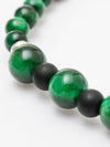 SHIKOU - 6mm Green Tiger Eye Bracelet