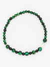 SHIKOU - 6mm Green Tiger Eye Bracelet