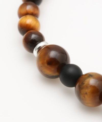 SHIKOU - 6mm Tiger Eye Bracelet