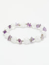 FEB Birthstone Amethyst x Cracked Crystal Bracelet