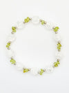 AUG Birthstone PERIDOT x Cracked Crystal Bracelet