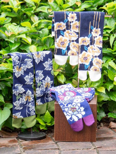 Morning Mist Camellia TABI Socks 23-25cm