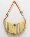 Hand Woven Cotton Crescent Shoulder Bag