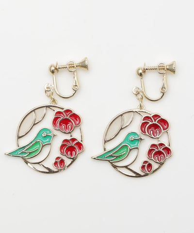 Four Seasons Clip Earrings