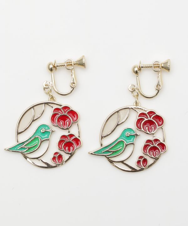 Four Seasons Clip Earrings