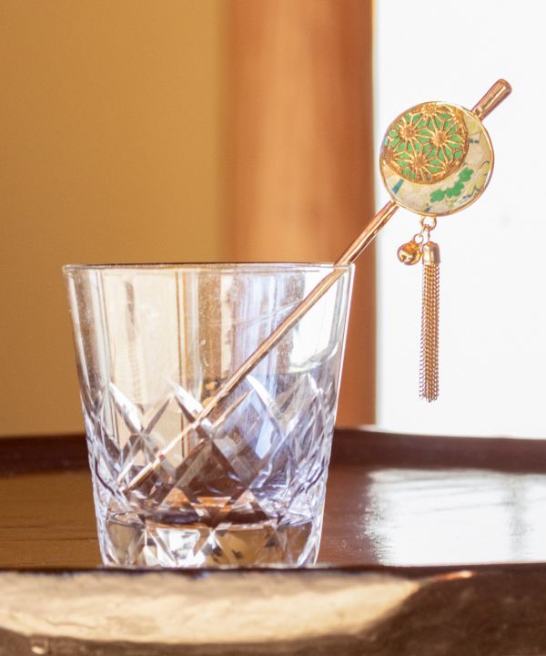 TEMARI KANZASHI Hair Stick - Hemp