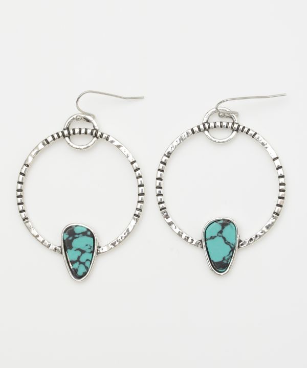 Navajo Style Hoop Earrings