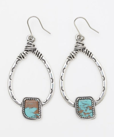 Navajo Style Hoop Earrings