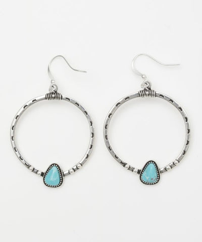 Navajo Style Hoop Earrings